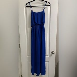Royal blue maxi dress